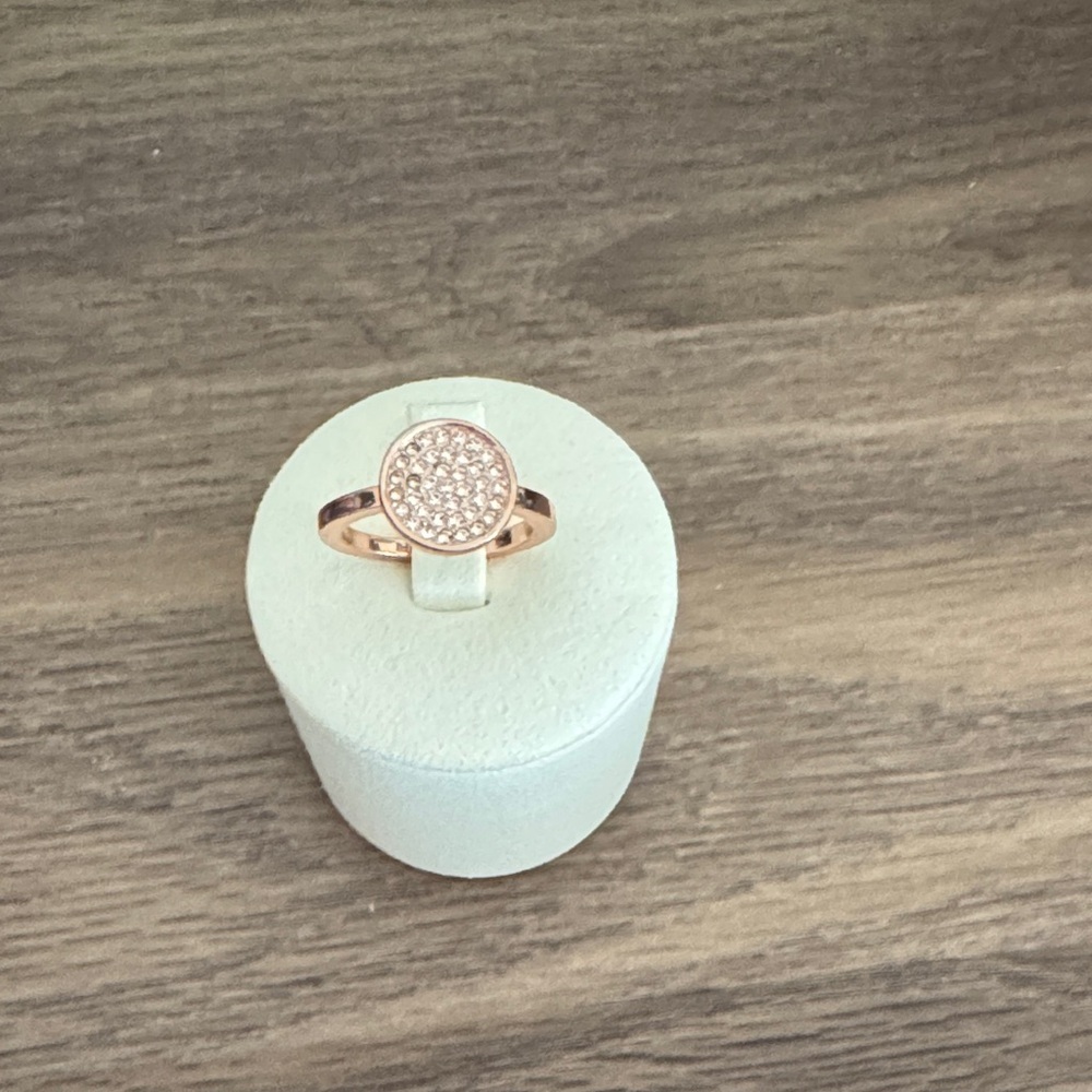 Coach Rose Gold Pave Ring